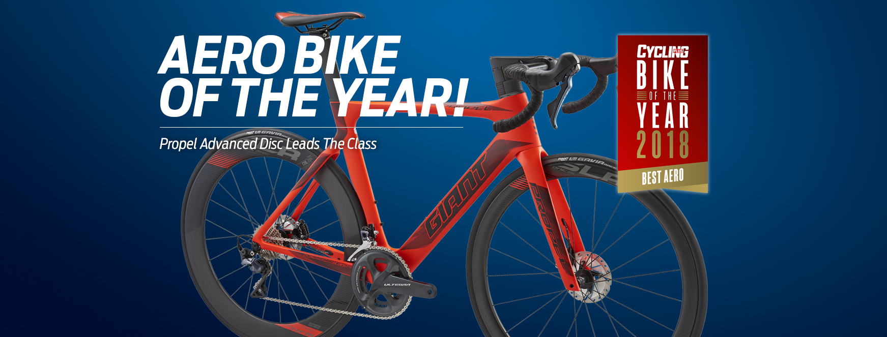 Propel Advanced Disc当选Cycling Plus杂志「AERO BIKE OF THE YEAR」